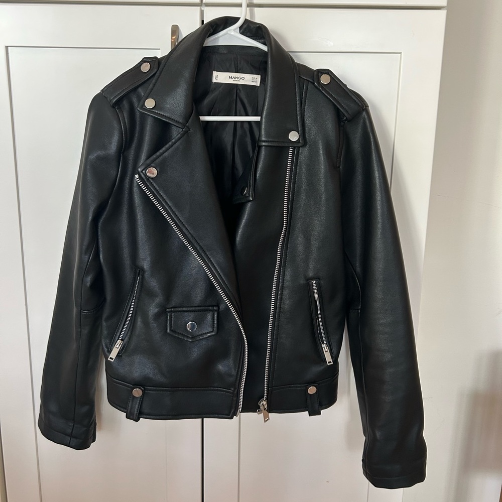 Mango Faux Leather Jacket
